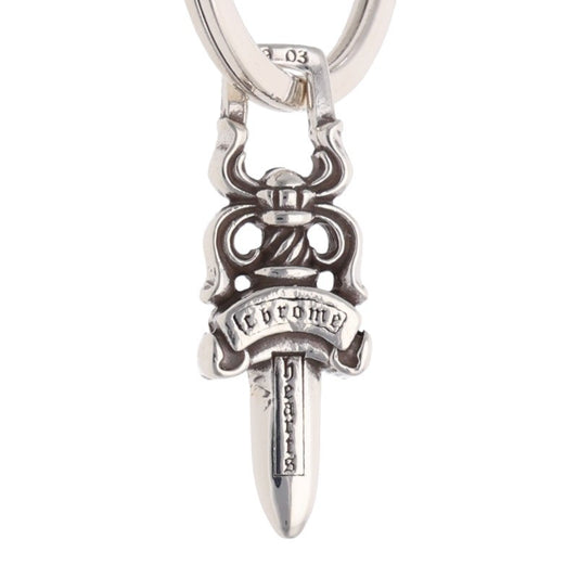 Chrome Hearts #2 Cross Ball 3D Silver Keychain Wallet