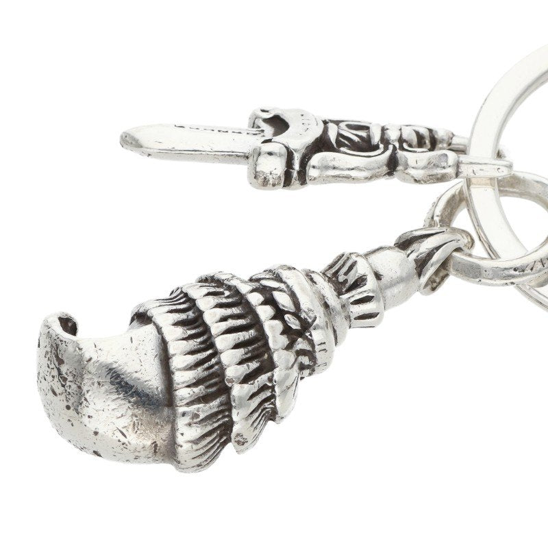 Chrome Hearts Crow #5 Dagger Silver Keyring Size ONE SIZE
