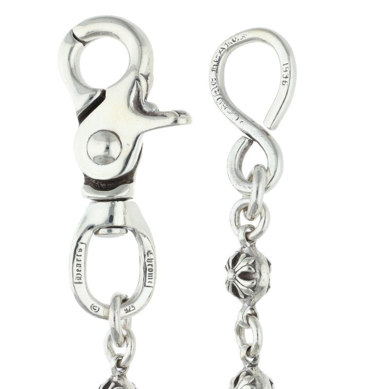 Chrome Hearts 2 Ball Short 1-Clip #2 Cross Ball Wallet Chain