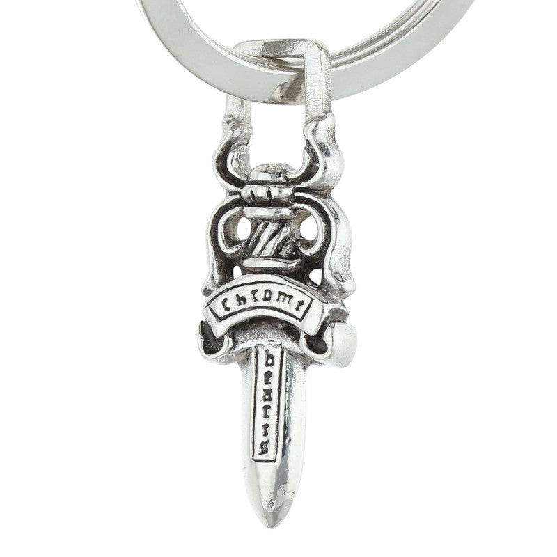 Chrome Hearts Large Cross #5 Dagger Sterling Silver Keyring