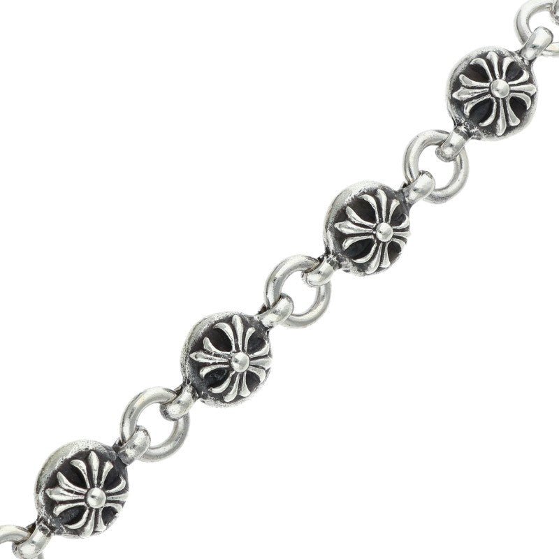Chrome Hearts #2 Cross Ball 2-Clip Silver Wallet Chain