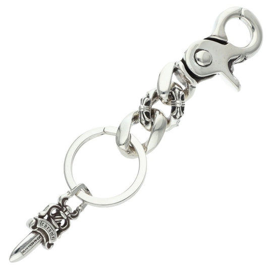 Chrome Hearts CLP CHN FANCY-S Silver Wallet Chain