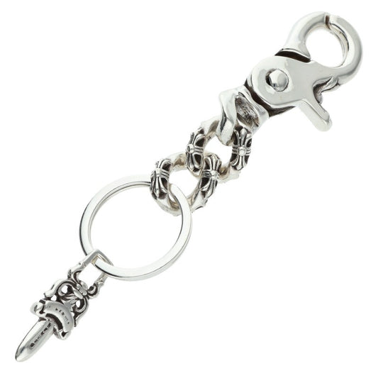 Chrome Hearts CLP CHN XFANCY-S Silver Key Chain Wallet