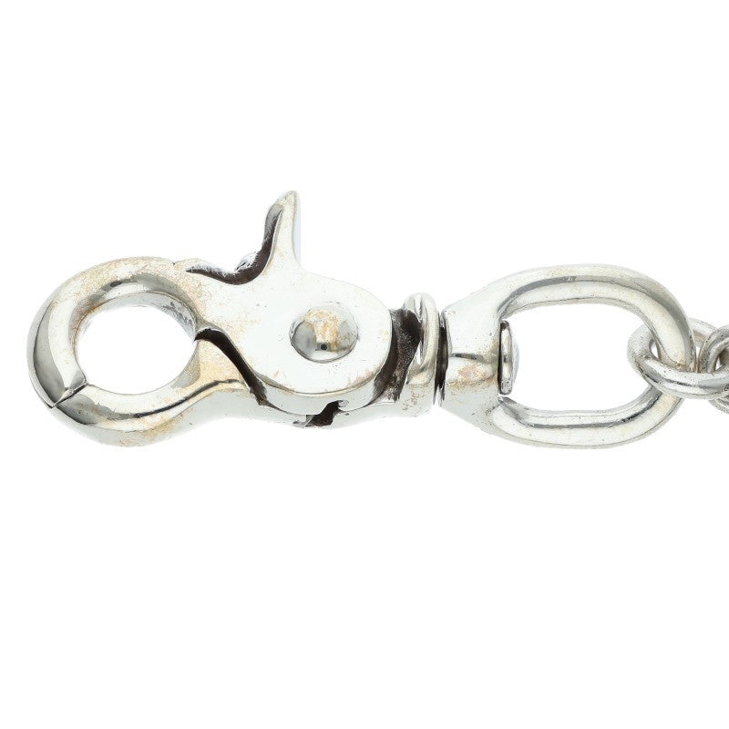Chrome Hearts 925 Silver CH Plus 2-Clip Wallet Chain