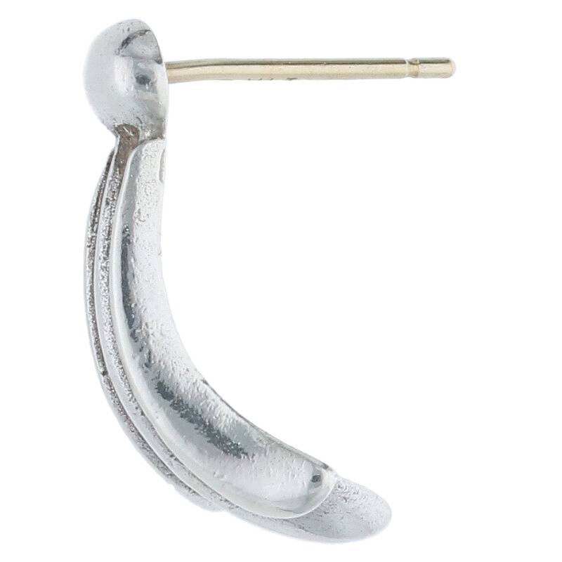 Chrome Hearts Crosstail Stud Silver Earring (Silver 1.34g)