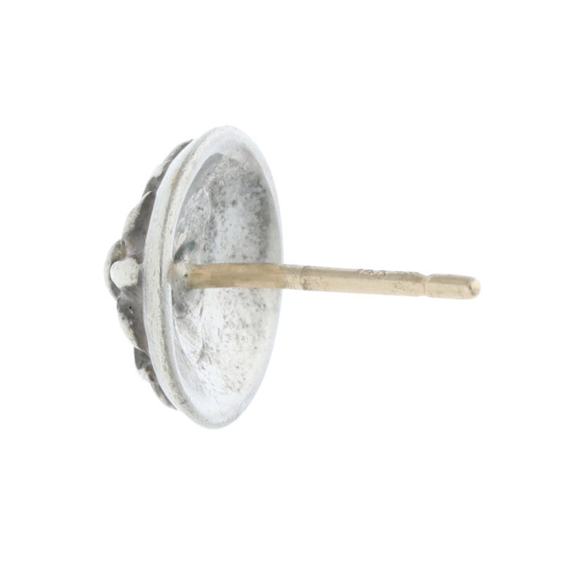Chrome Hearts Silver Cross Ball Stud Single Size ONE SIZE