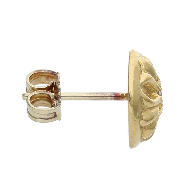 Chrome Hearts 22K Cross Ball Stud 1 Diamond YG Size ONE SIZE
