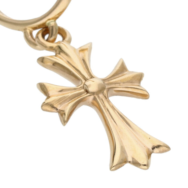 Chrome Hearts 22K TINY CH CROSS Gold Earring Size ONE Yellow