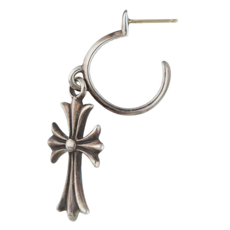 Chrome Hearts TINY CH CROSS Hoop Silver Size ONE SIZE