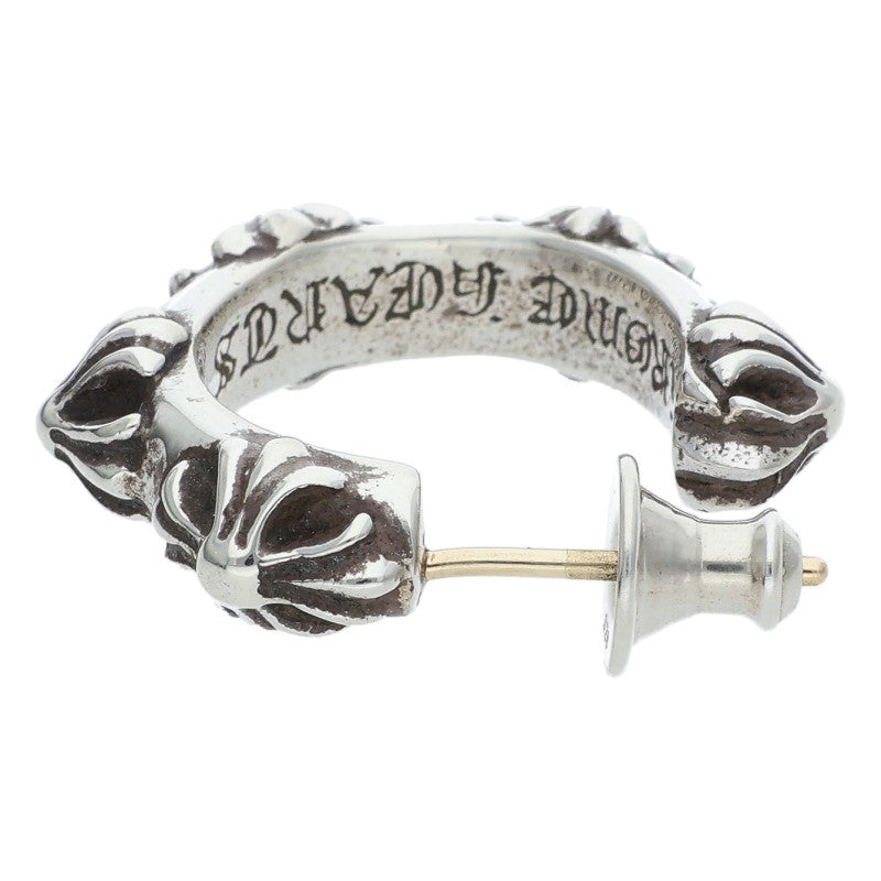 Chrome Hearts Cross Band Hoop Silver Earring Size ONE SIZE