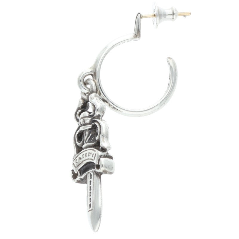 Chrome Hearts #5 Dagger Hoop Earring 925 Size ONE SIZE