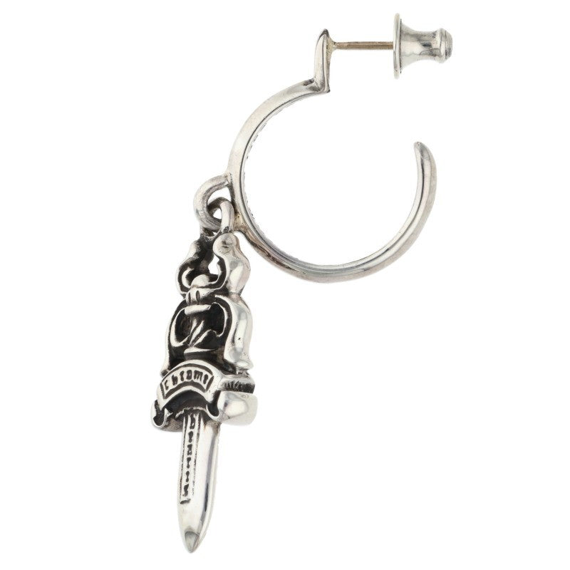Chrome Hearts No5 Dagger Hoop Silver Earring Size ONE SIZE
