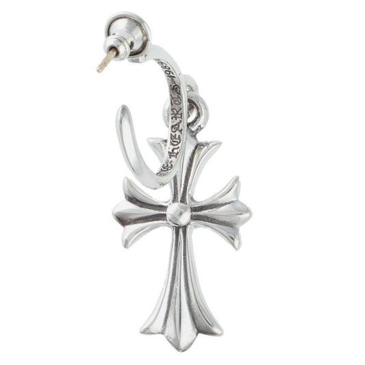 Chrome Hearts Tiny CH Cross Hoop Silver Size ONE SIZE