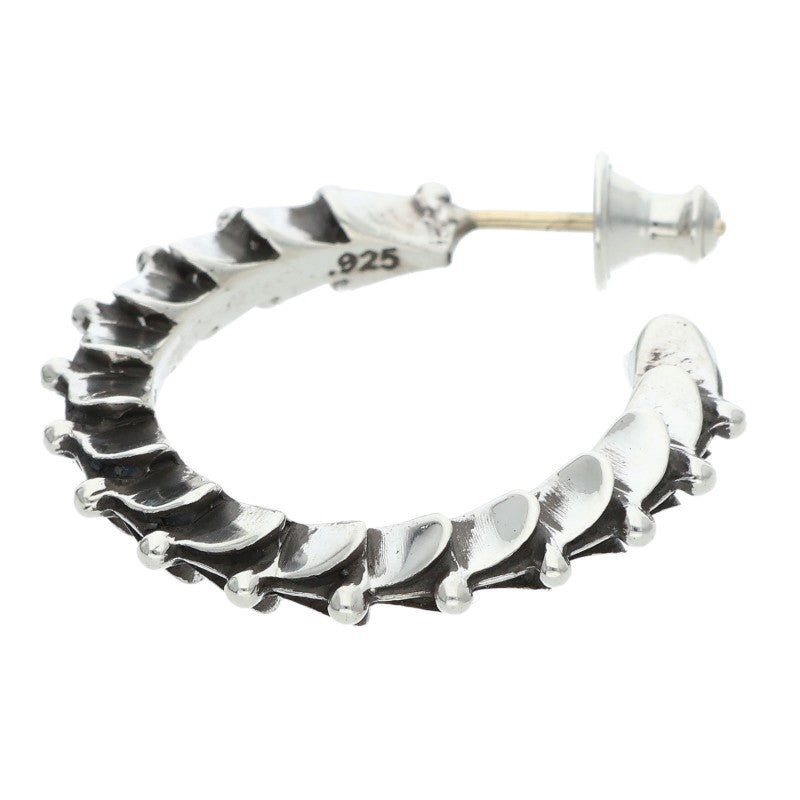 Chrome Hearts Tapered Crossover Hoop Silver (Silver 5.56g)