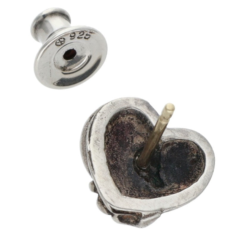 Chrome Hearts Heart Stud 925 Silver Earring Size ONE SIZE