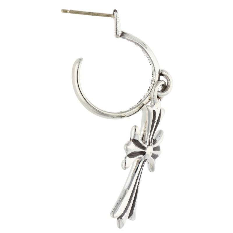 Chrome Hearts Tiny CH Cross Hoop 925 Silver Size ONE SIZE
