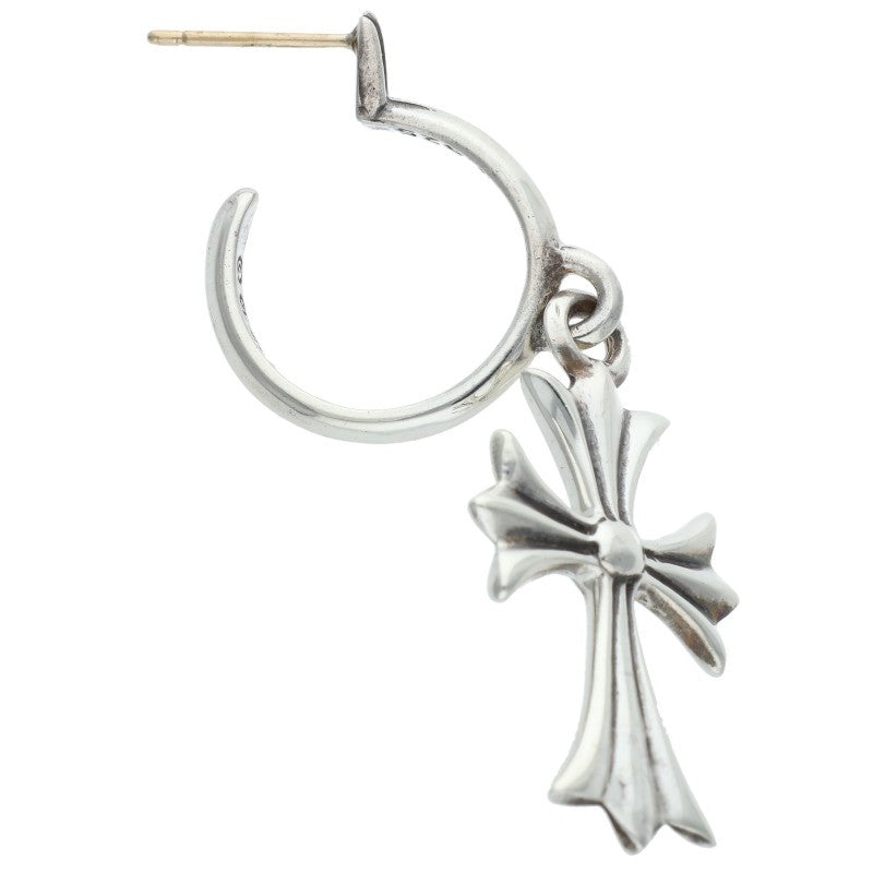 Chrome Hearts Tiny CH Cross Hoop 925 Silver Size ONE SIZE