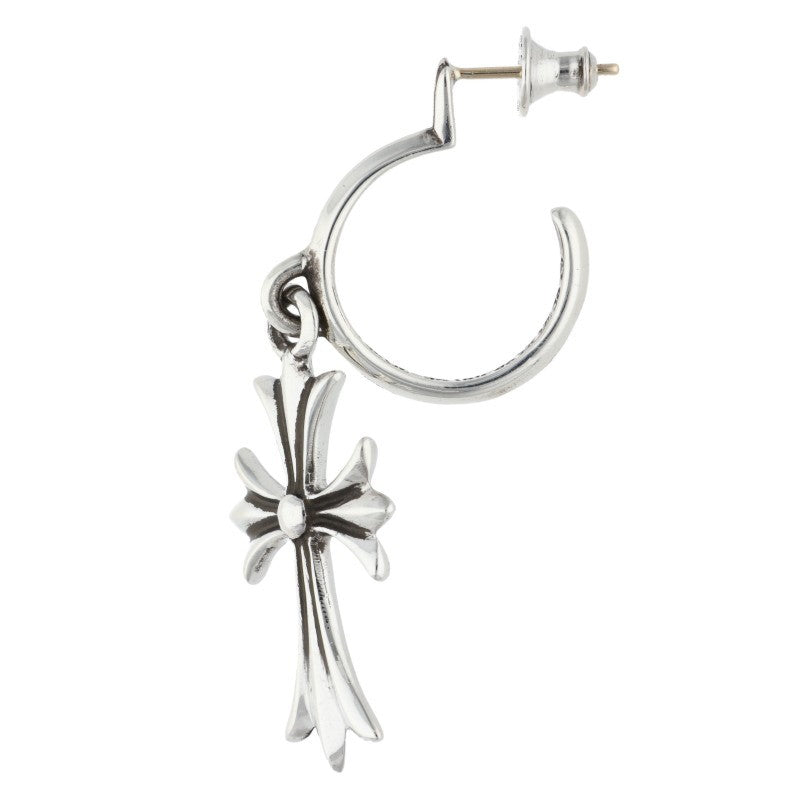 Chrome Hearts TINY CH CROSS Hoop Silver Size ONE SIZE