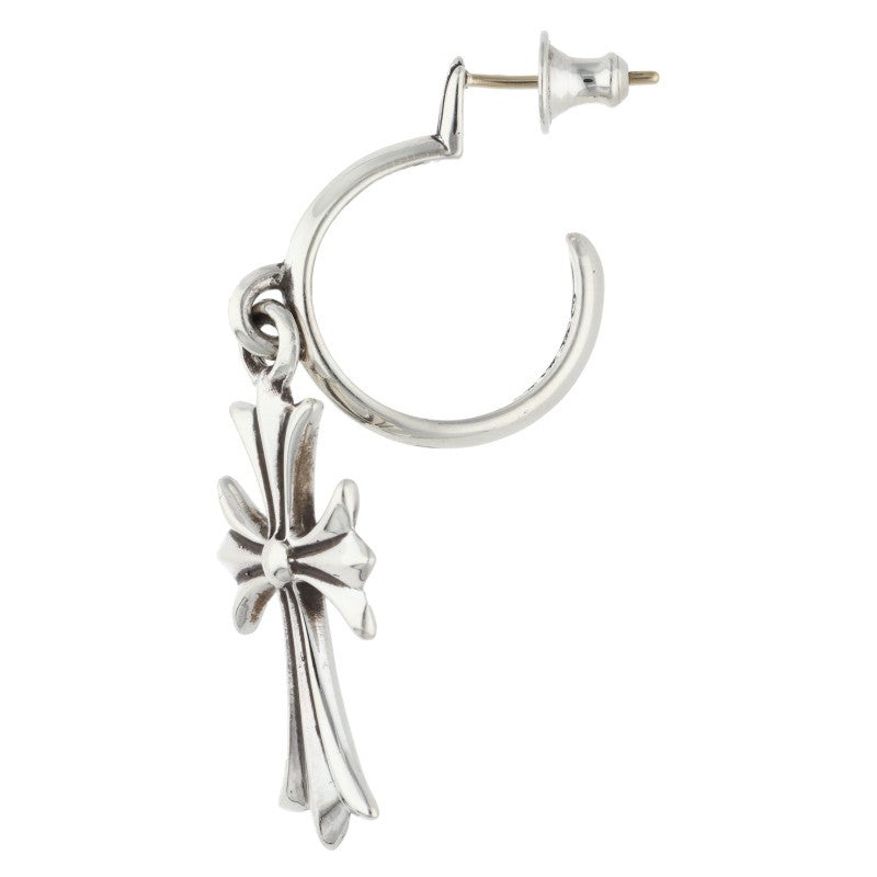 Chrome Hearts TINY CH CROSS Hoop Silver Size ONE SIZE