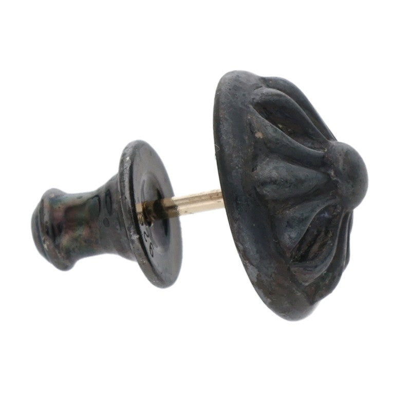Chrome Hearts Black Rhodium Cross Ball Stud Size ONE SIZE