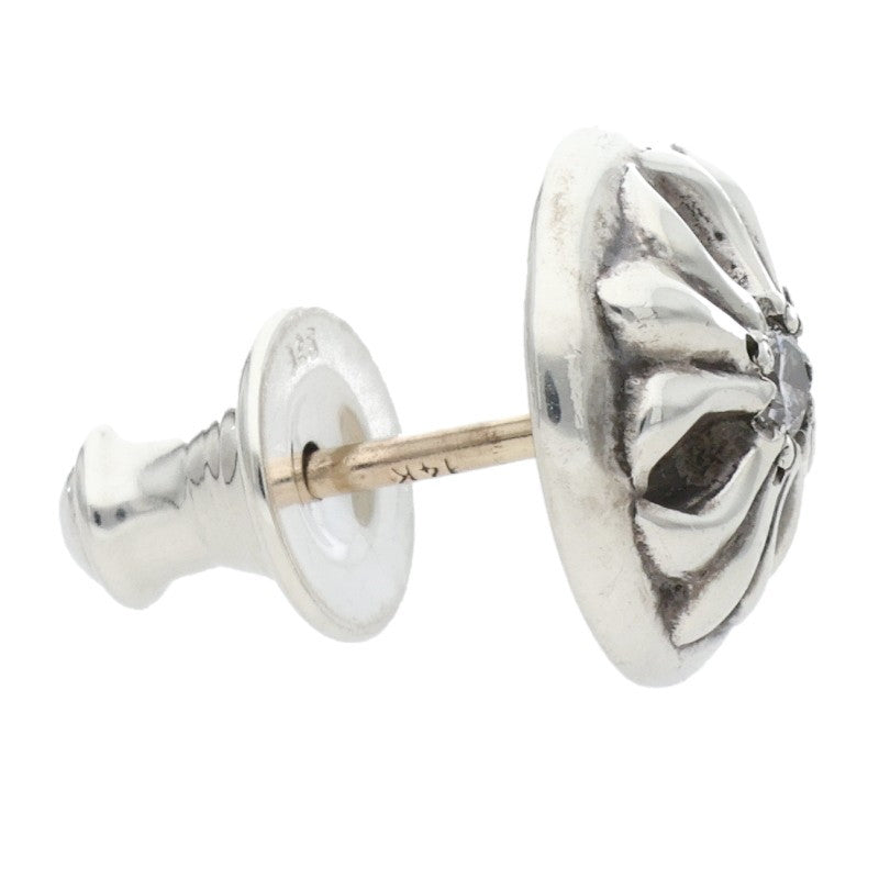 Chrome Hearts Cross Ball Stud Silver 1-Diamond Size ONE SIZE