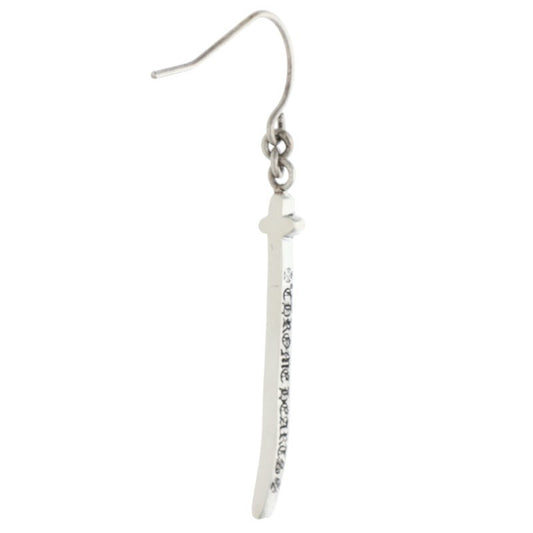 Chrome Hearts RS Cross Drop Silver Earring Size ONE SIZE