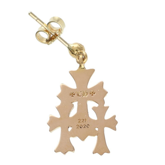 Chrome Hearts 22K Triple CH Cross Drop Earring Size ONE SIZE