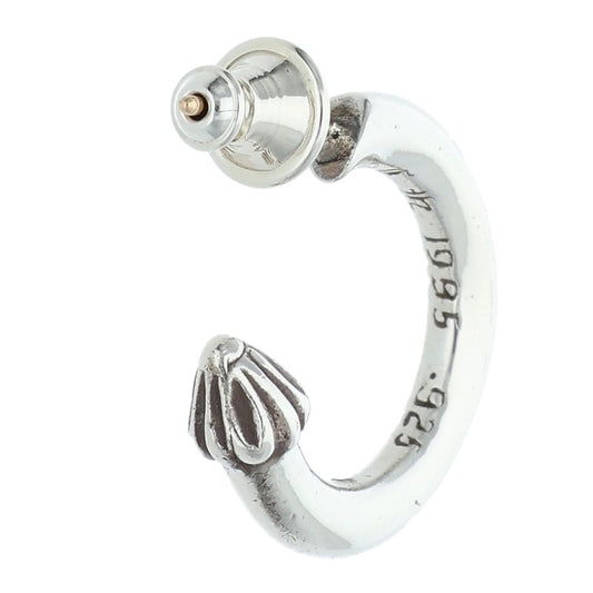 Chrome Hearts Plain Hoop Silver Earring Size ONE SIZE
