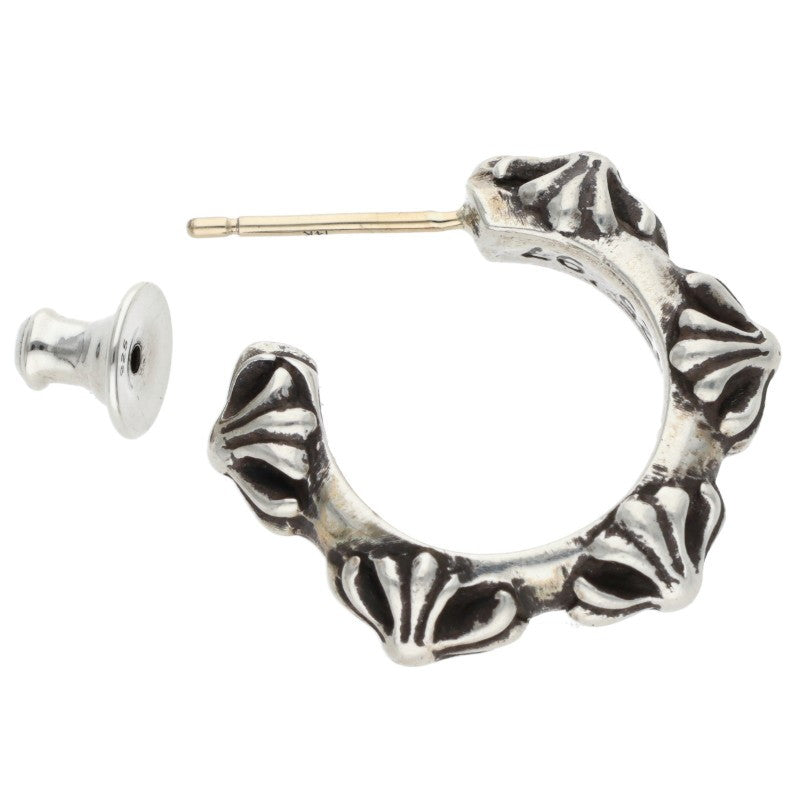 Chrome Hearts Cross Band Hoop Silver Earring Size ONE SIZE