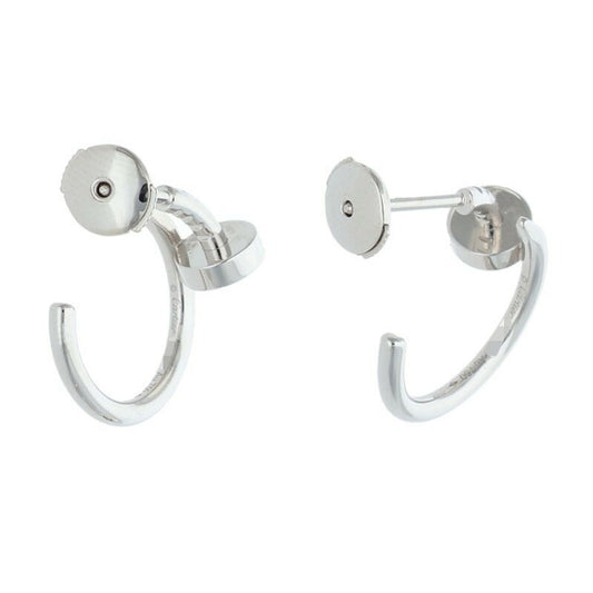Cartier Juste un Clou K18WG Hoop Earrings Size ONE SIZE