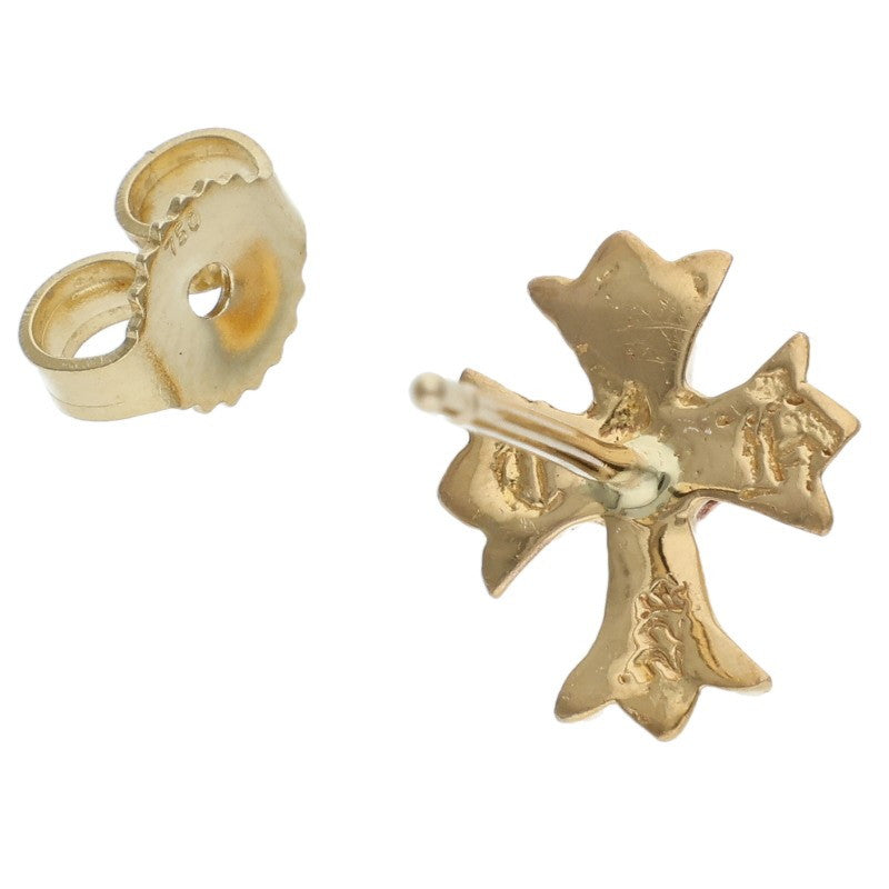 Chrome Hearts 22K CH Cross Stud Gold Earring Size ONE SIZE