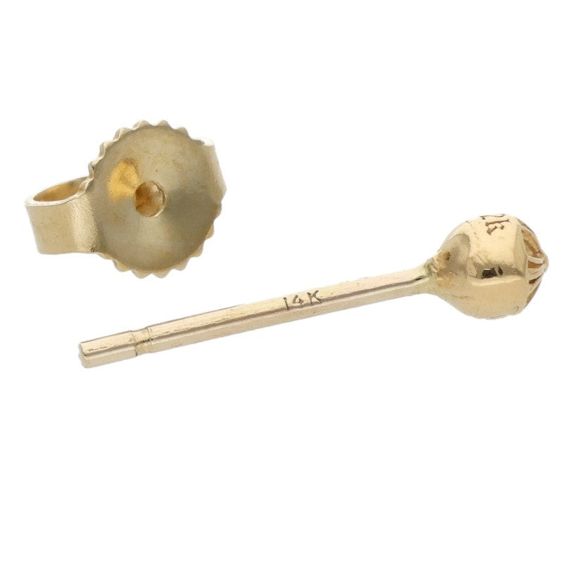 Chrome Hearts 22K Mini Cross Ball Stud Single Size Yellow