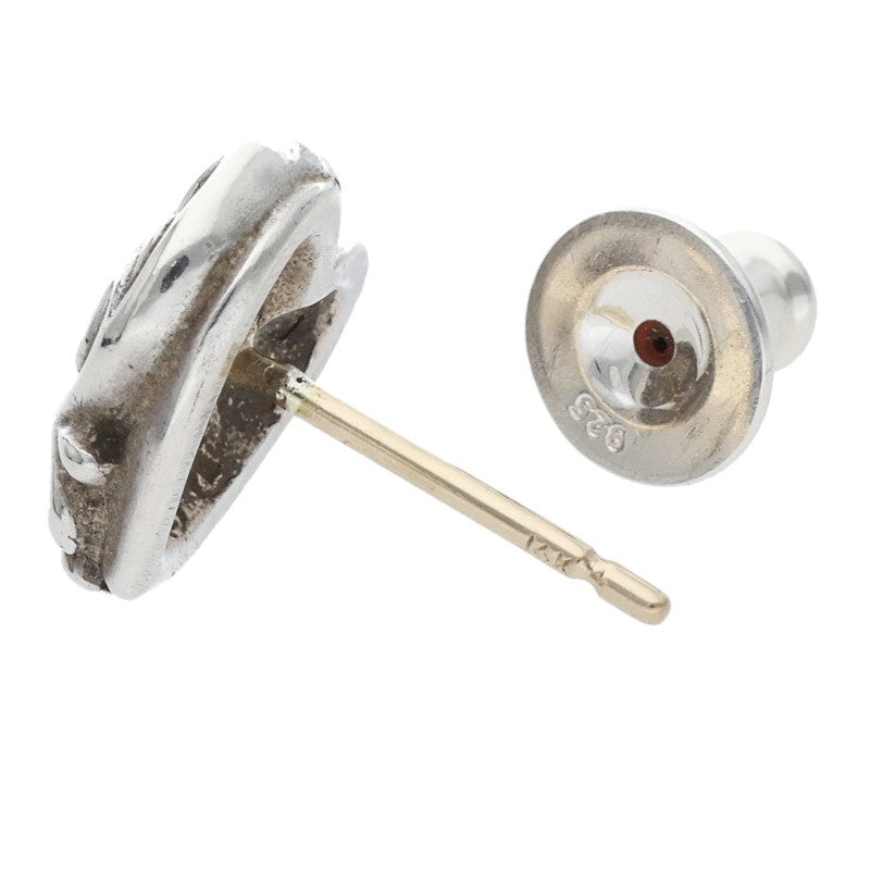 Chrome Hearts Heart Stud Single Earring Silver Size ONE SIZE