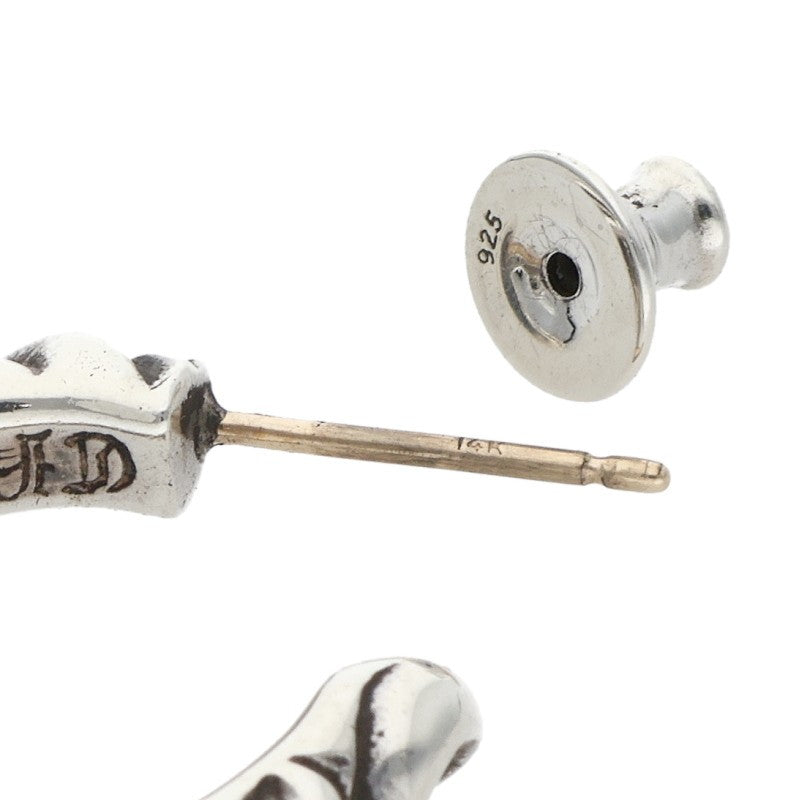 Chrome Hearts HOOP SCROOL 1 Silver Earring Size ONE SIZE