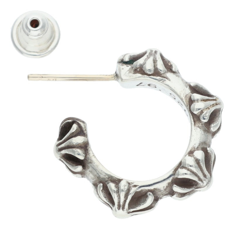 Chrome Hearts HOOP CROSS SML Silver Earring Size ONE SIZE