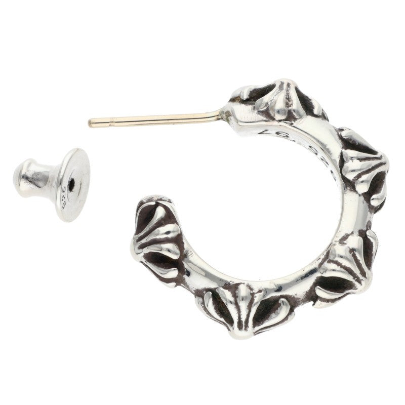 Chrome Hearts HOOP CROSS SML Silver Earring Size ONE SIZE