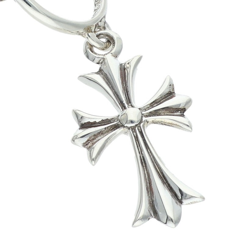 Chrome Hearts Tiny CH Cross Hoop Single Size ONE SIZE Silver