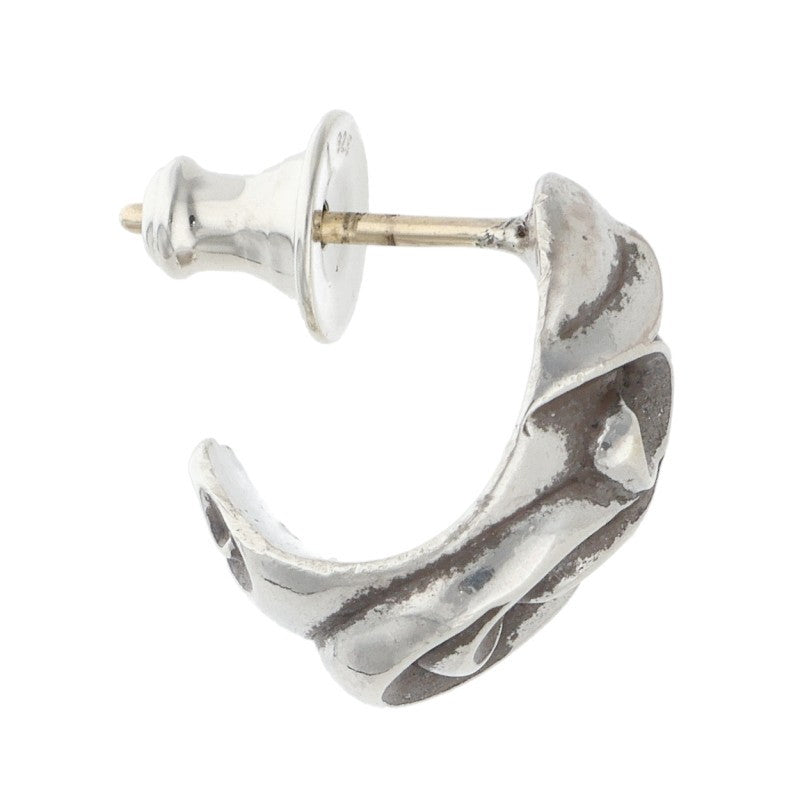 Chrome Hearts Curved Teardrop Earring Silver (Silver 2.84g)