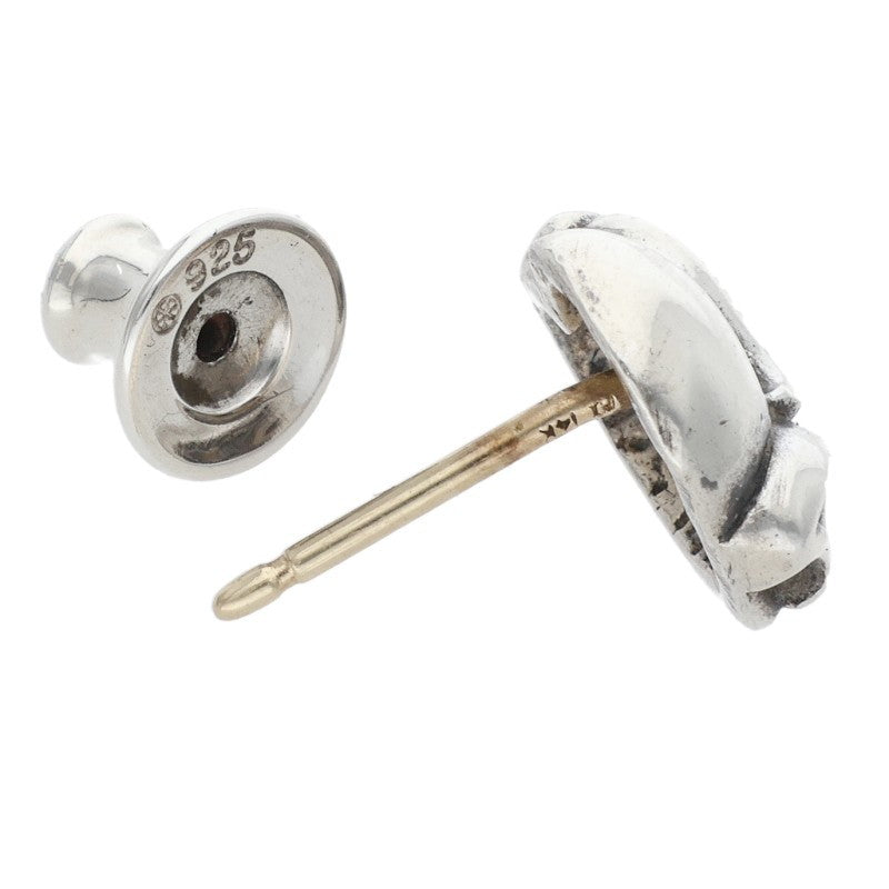 Chrome Hearts Heart Stud Silver Earring Size ONE SIZE