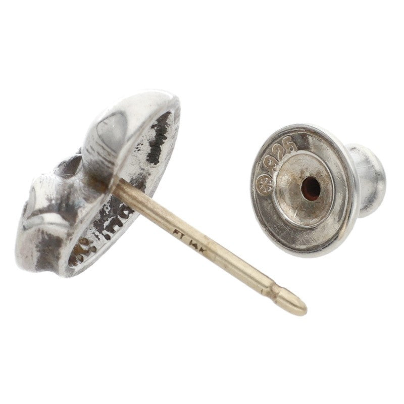 Chrome Hearts Heart Stud Earring Silver