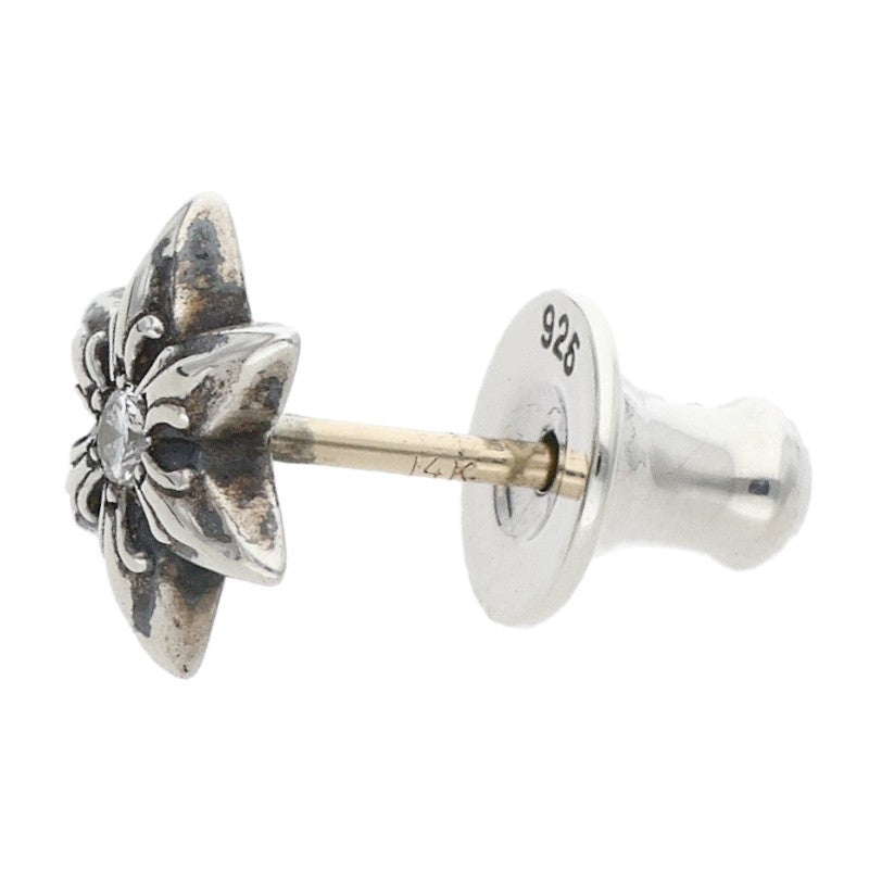 Chrome Hearts 1-Dia Star Stud Earring Silver Size ONE Multi