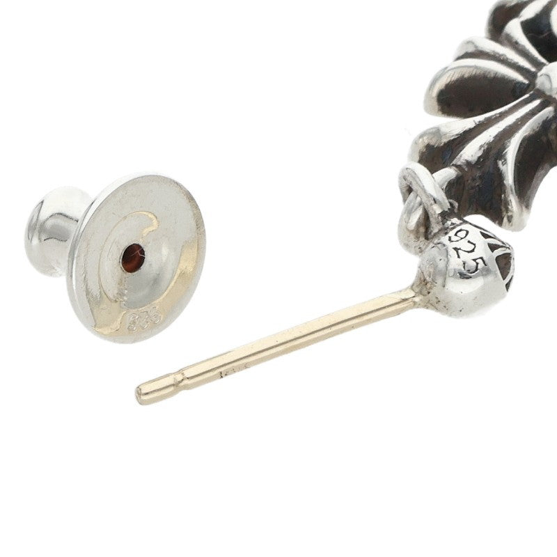 Chrome Hearts 3 CH Cross Drop Silver Earring Size ONE SIZE