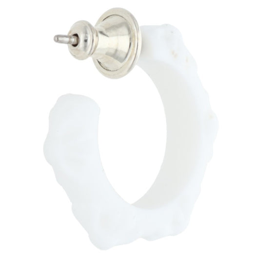 Chrome Hearts Rubber Cross SML Silicon Earring Size White