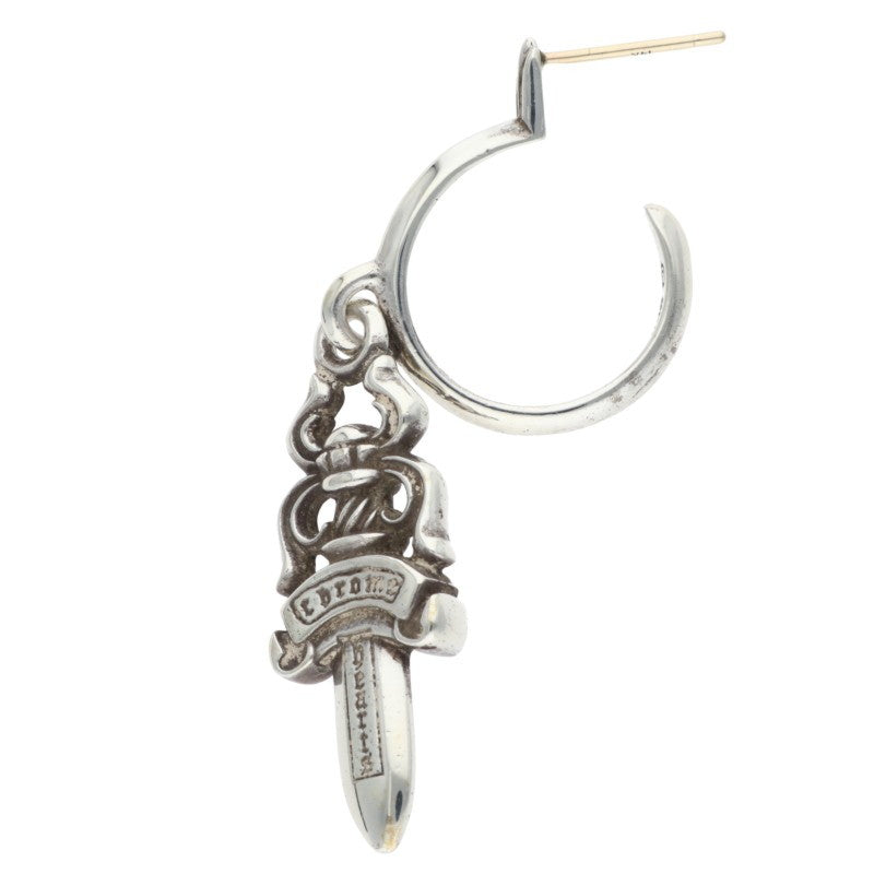 Chrome Hearts #5 Dagger Hoop Silver Earring Size ONE SIZE