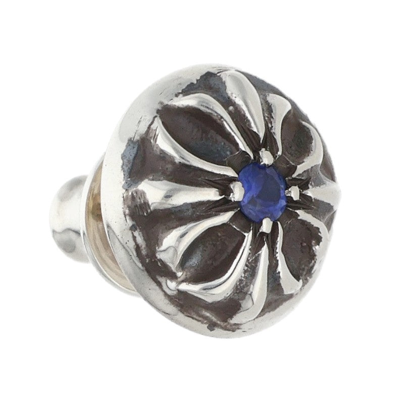 Chrome Hearts Cross Ball Stud Sapphire Silver Size ONE Multi