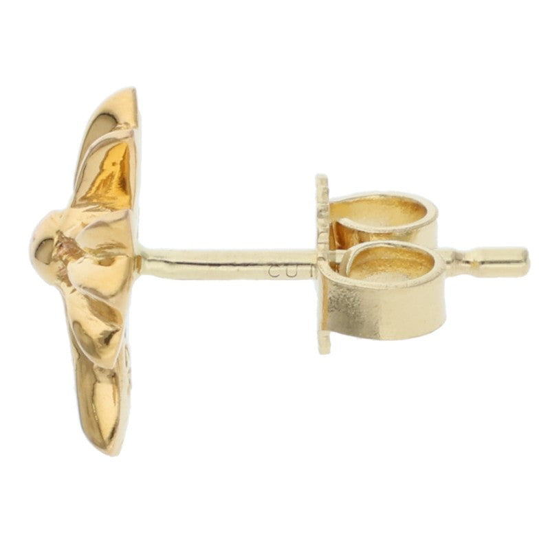 Chrome Hearts 22K CH Cross Stud Gold Earring