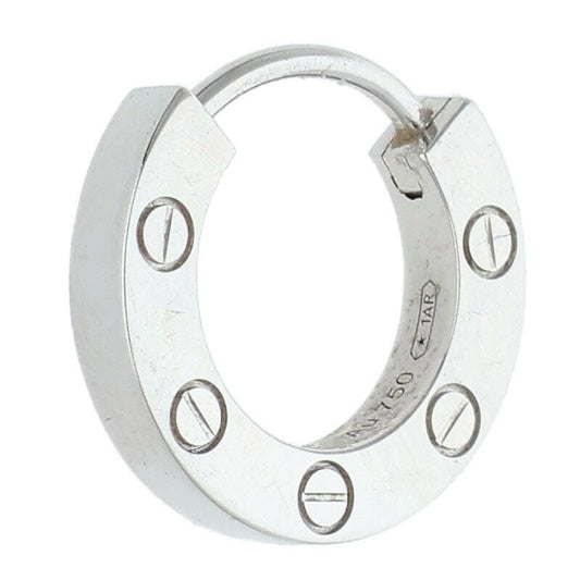 Cartier LOVE K18WG Diamond Single Earring Size ONE SIZE