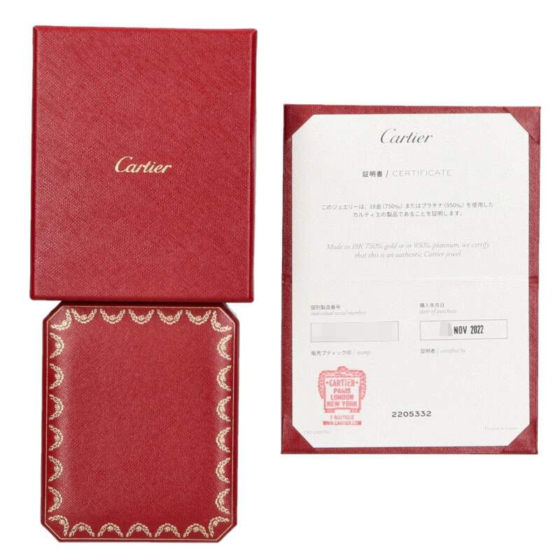 Cartier LOVE K18WG Diamond Single Earring Size ONE SIZE