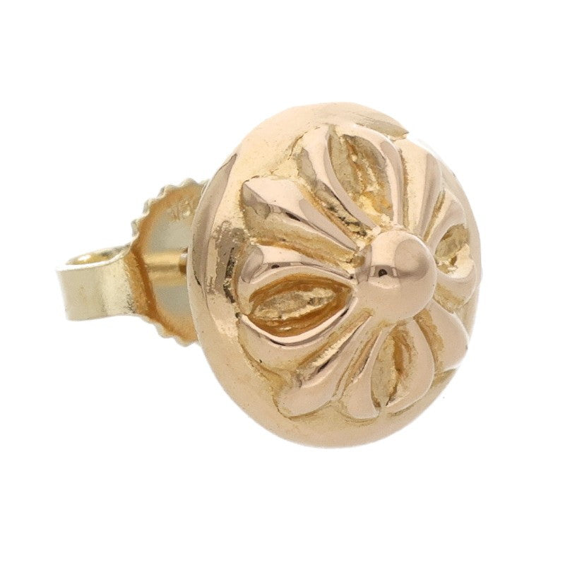Chrome Hearts 22K Cross Ball Stud Gold Earring Size ONE SIZE