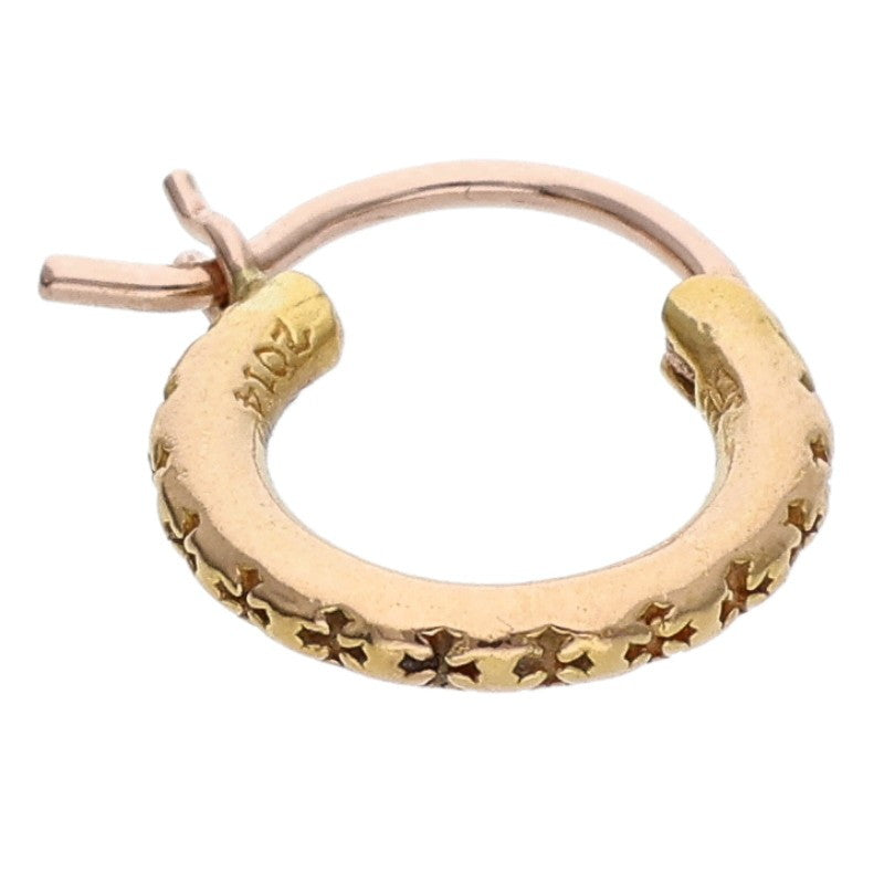 Chrome Hearts 22K HOOP TFL SML Gold Earring Size ONE SIZE